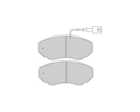 Brake Pad Set, disc brake 37331 ABS, Image 3