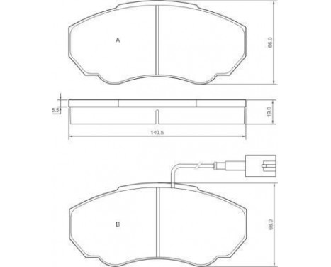 Brake Pad Set, disc brake 37331 ABS, Image 2