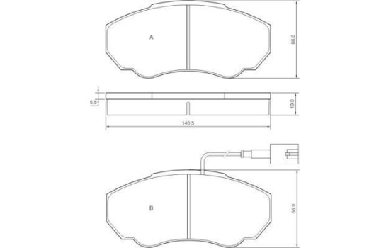 Brake Pad Set, disc brake 37331 ABS, Image 2