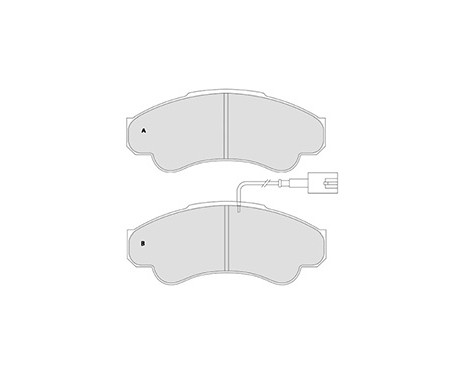 Brake Pad Set, disc brake 37332 ABS, Image 3