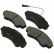 Brake Pad Set, disc brake 37332 ABS