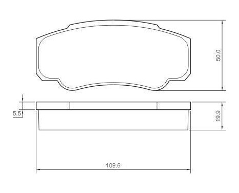 Brake Pad Set, disc brake 37333 ABS, Image 2