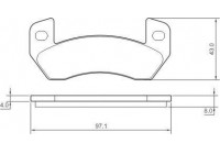 Brake Pad Set, disc brake 37341 ABS