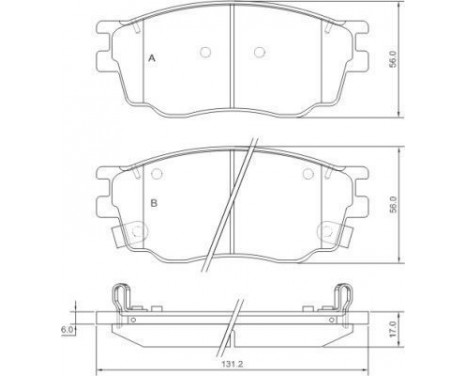 Brake Pad Set, disc brake 37351 ABS, Image 2