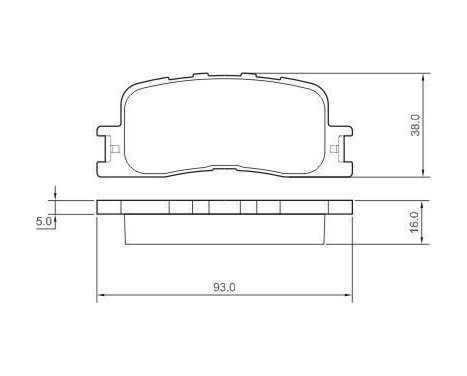 Brake Pad Set, disc brake 37355 ABS, Image 2