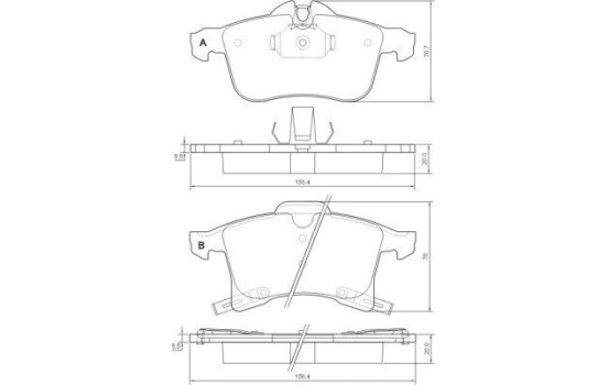 Brake Pad Set, disc brake 37361 ABS, Image 2