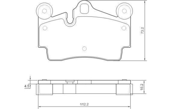 Brake Pad Set, disc brake 37365 ABS, Image 2