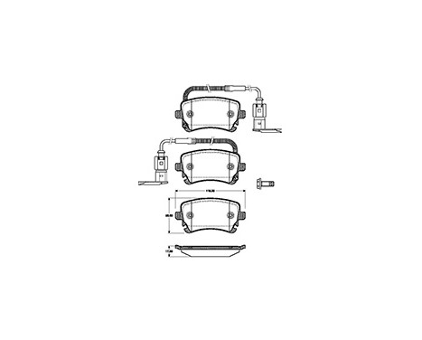 Brake Pad Set, disc brake 37368 ABS, Image 3