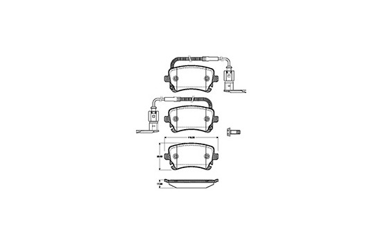 Brake Pad Set, disc brake 37368 ABS, Image 3
