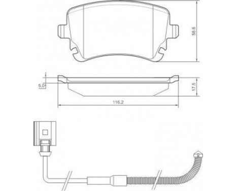 Brake Pad Set, disc brake 37368 ABS, Image 2