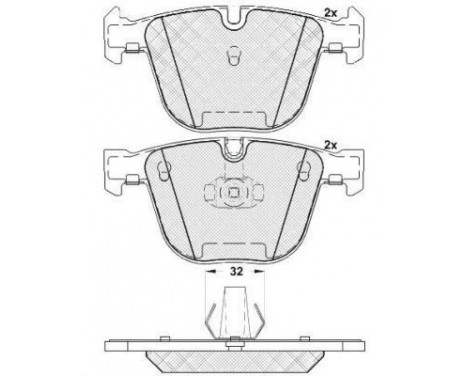 Brake Pad Set, disc brake 37371 ABS, Image 2