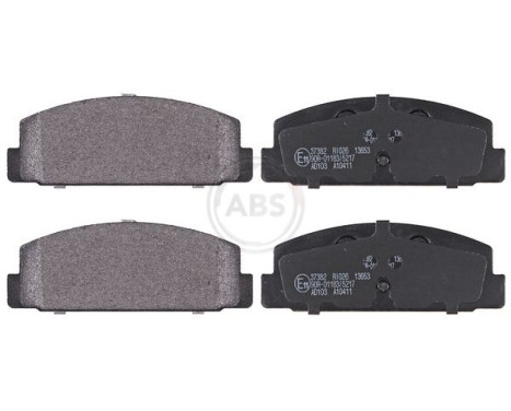 Brake pad set, disc brake 37382 ABS