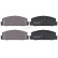Brake pad set, disc brake 37382 ABS