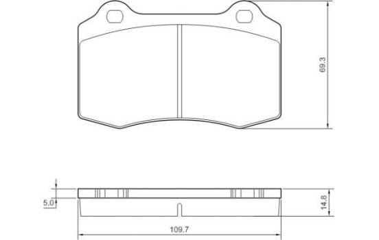 Brake Pad Set, disc brake 37388 ABS, Image 2