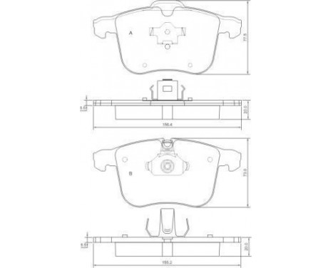 Brake Pad Set, disc brake 37389 ABS, Image 2