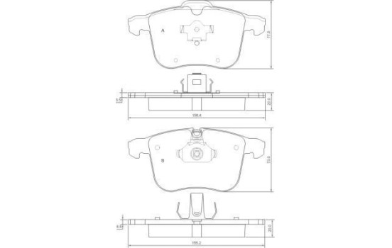 Brake Pad Set, disc brake 37389 ABS, Image 2