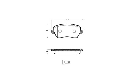 Brake Pad Set, disc brake 37395 ABS, Image 3