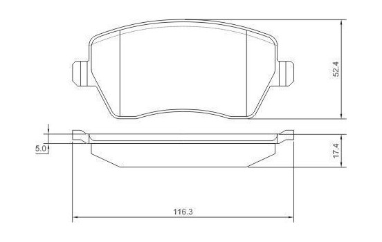 Brake Pad Set, disc brake 37395 ABS, Image 2