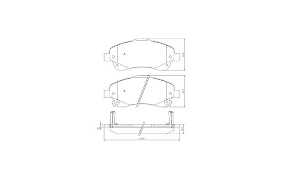 Brake Pad Set, disc brake 37400 ABS, Image 3