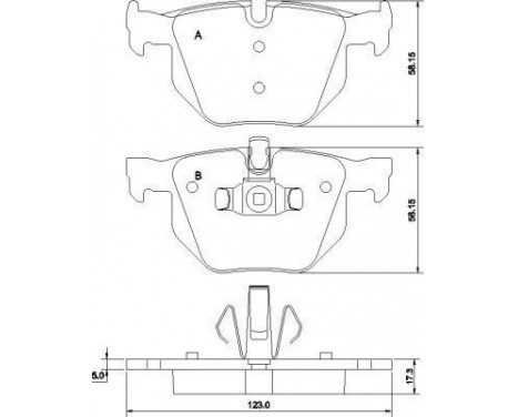 Brake Pad Set, disc brake 37410 ABS, Image 2