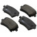 Brake Pad Set, disc brake 37413 ABS