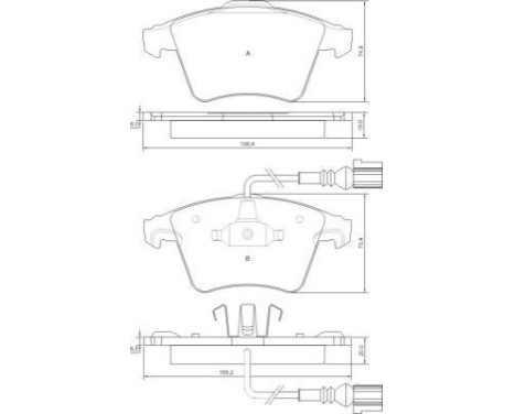 Brake Pad Set, disc brake 37415 ABS