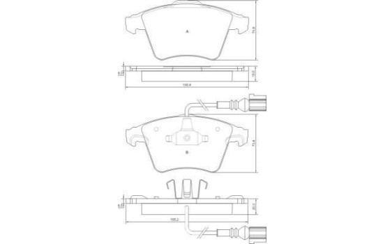 Brake Pad Set, disc brake 37415 ABS