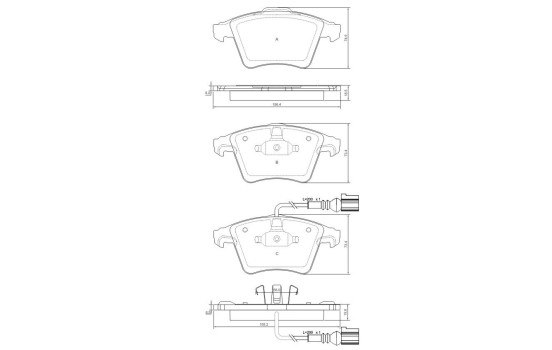 Brake Pad Set, disc brake 37416 ABS, Image 2