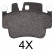 Brake Pad Set, disc brake 37417 ABS