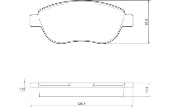 Brake Pad Set, disc brake 37418 ABS, Image 2
