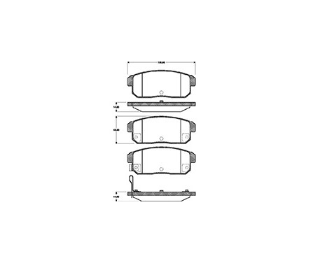 Brake Pad Set, disc brake 37419 ABS, Image 2