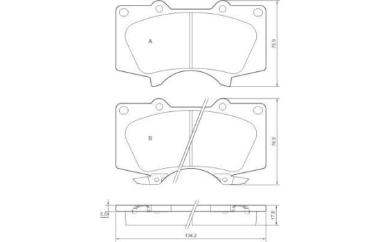Brake Pad Set, disc brake 37420 ABS, Image 2