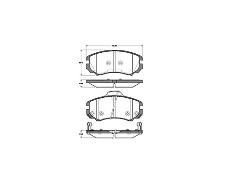 Brake Pad Set, disc brake 37423 ABS, Image 3