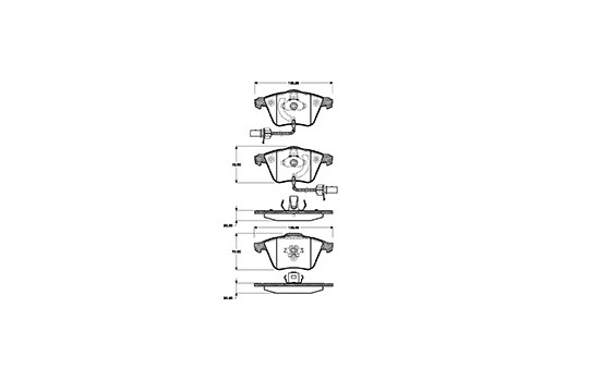 Brake Pad Set, disc brake 37428 ABS