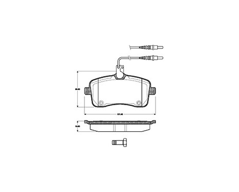 Brake Pad Set, disc brake 37430 ABS, Image 3