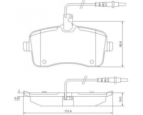 Brake Pad Set, disc brake 37430 ABS, Image 2