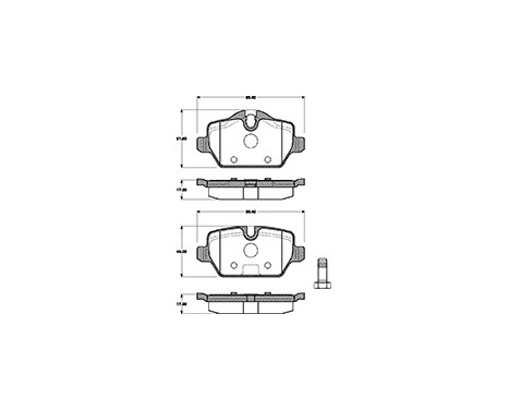 Brake Pad Set, disc brake 37435 ABS, Image 3