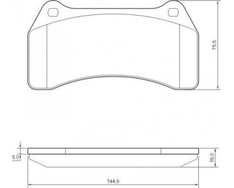 Brake Pad Set, disc brake 37440 ABS, Image 2