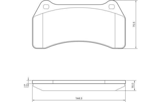 Brake Pad Set, disc brake 37440 ABS, Image 2