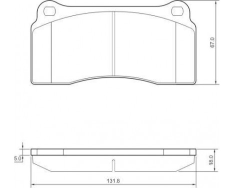 Brake Pad Set, disc brake 37441 ABS, Image 3