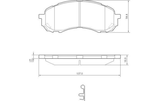Brake Pad Set, disc brake 37443 ABS, Image 2