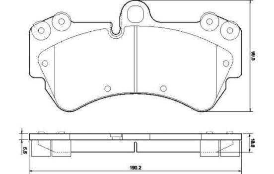 Brake Pad Set, disc brake 37445 ABS, Image 2