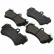 Brake Pad Set, disc brake 37445 ABS