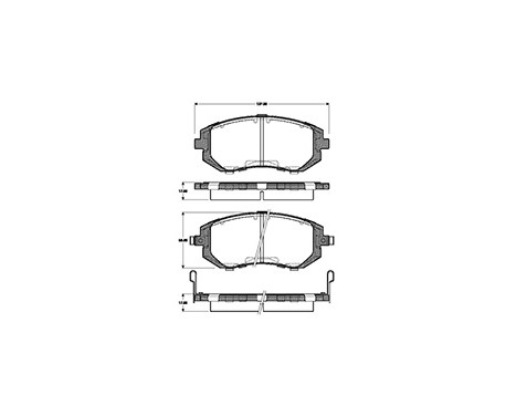 Brake Pad Set, disc brake 37446 ABS, Image 3