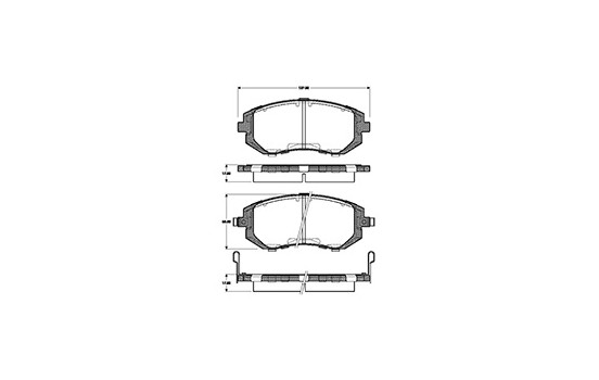 Brake Pad Set, disc brake 37446 ABS, Image 3