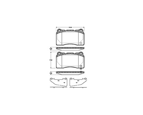 Brake Pad Set, disc brake 37447 ABS, Image 3