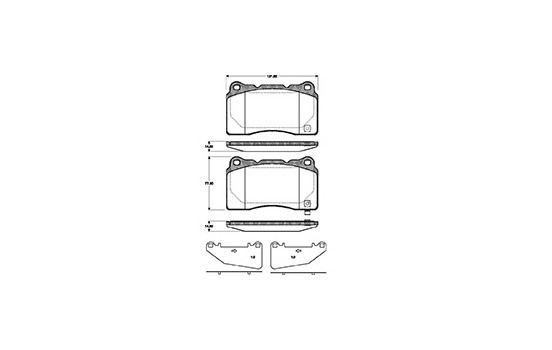 Brake Pad Set, disc brake 37447 ABS, Image 3