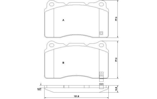 Brake Pad Set, disc brake 37447 ABS, Image 2