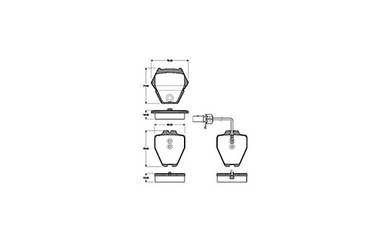Brake Pad Set, disc brake 37448 ABS, Image 3