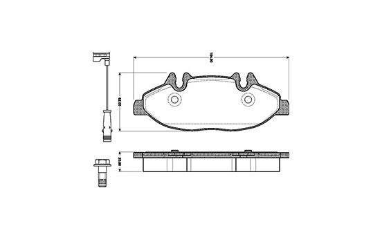 Brake Pad Set, disc brake 37449 ABS, Image 3